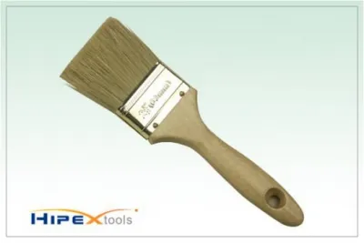Pensula cu par natural, maner lemn - 63mm