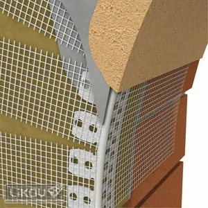 Profil bolta PVC cu plasa, 2.5m/buc